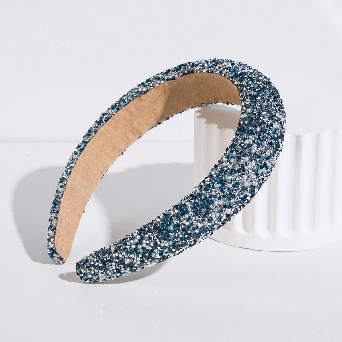 Luxury Rhinestone Pearl Headband for Women