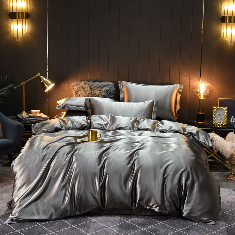 Luxury Silk Four-Piece Bedding
