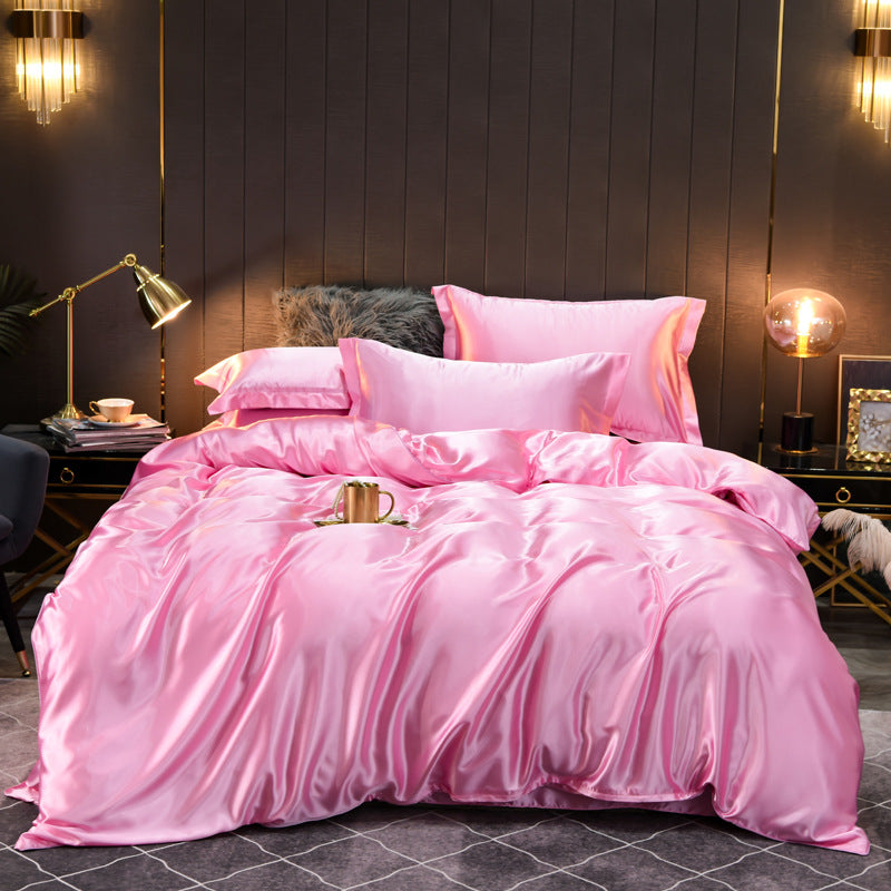 Luxury Silk Four-Piece Bedding
