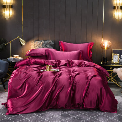 Luxury Silk Four-Piece Bedding