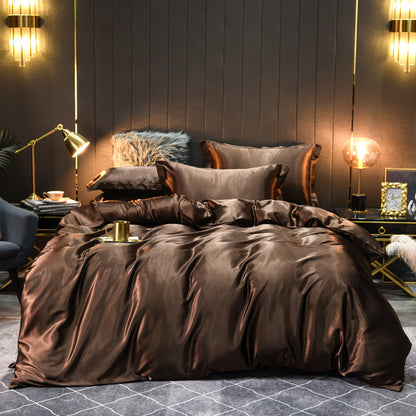 Luxury Silk Four-Piece Bedding