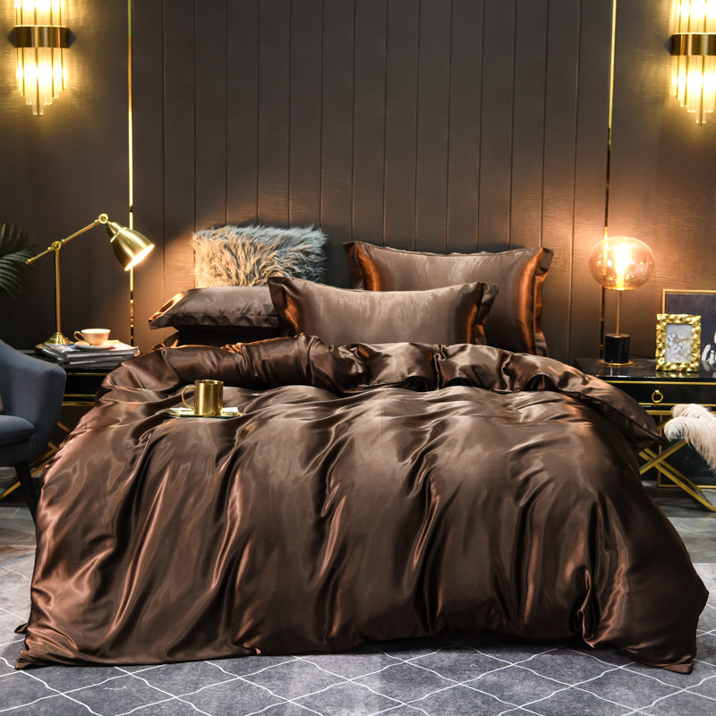 Luxury Silk Four-Piece Bedding