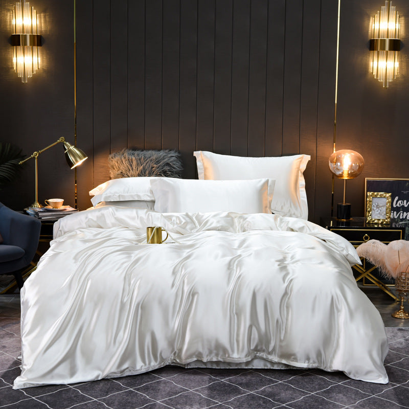 Luxury Silk Four-Piece Bedding
