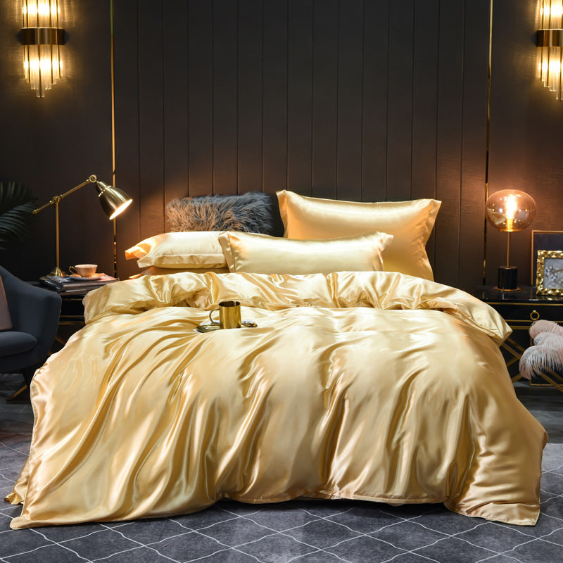 Luxury Silk Four-Piece Bedding