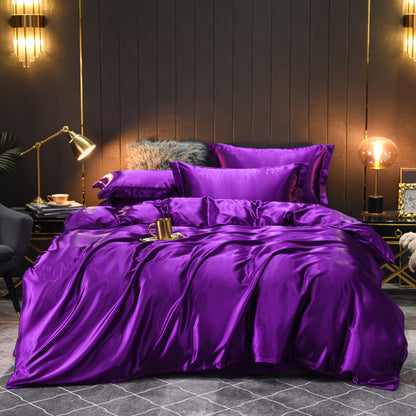 Luxury Silk Four-Piece Bedding
