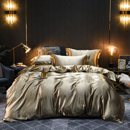 Luxury Silk Four-Piece Bedding