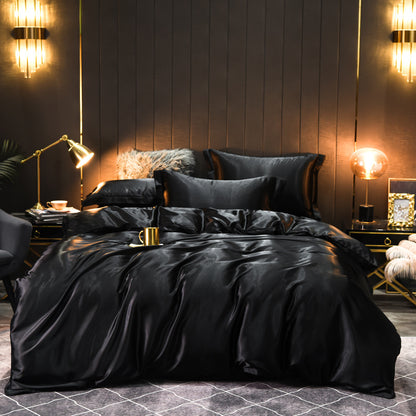 Luxury Silk Four-Piece Bedding