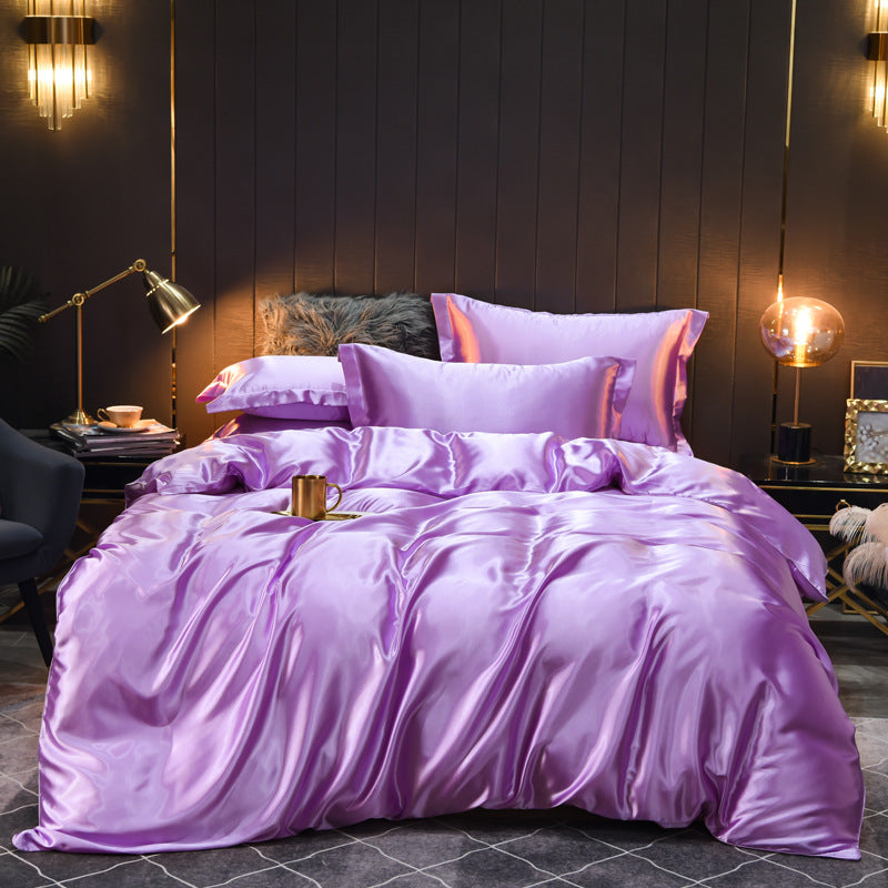 Luxury Silk Four-Piece Bedding
