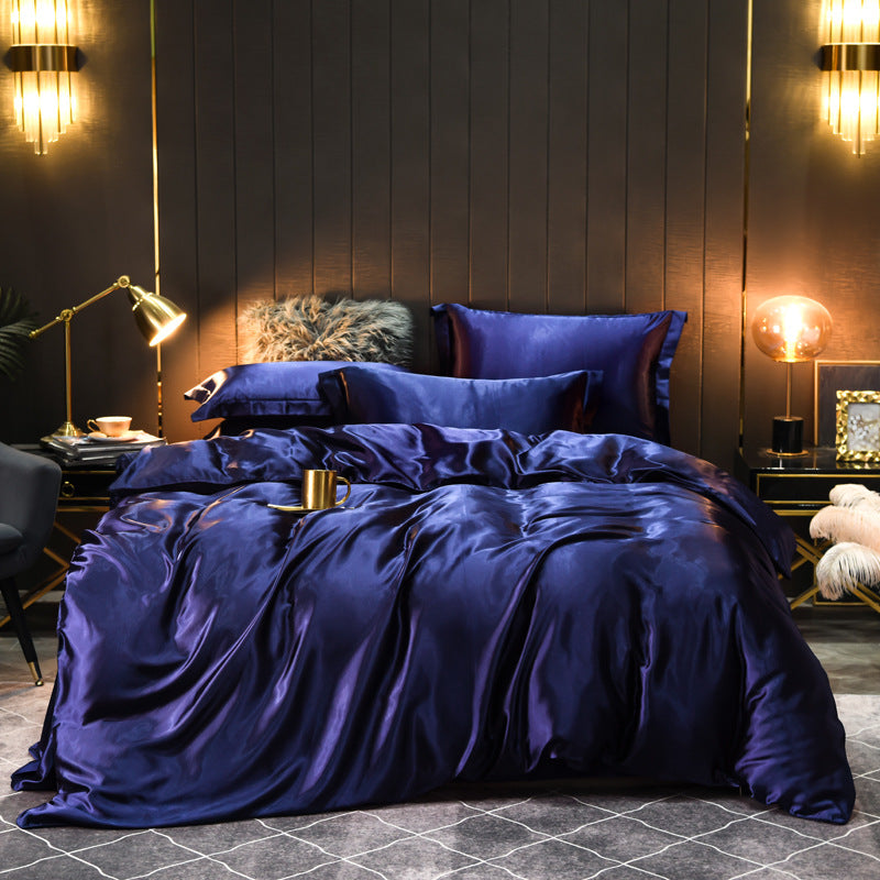 Luxury Silk Four-Piece Bedding