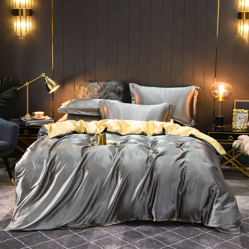 Luxury Silk Four-Piece Bedding