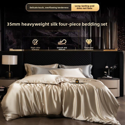 Luxury Silk Four-Piece Bedding Set