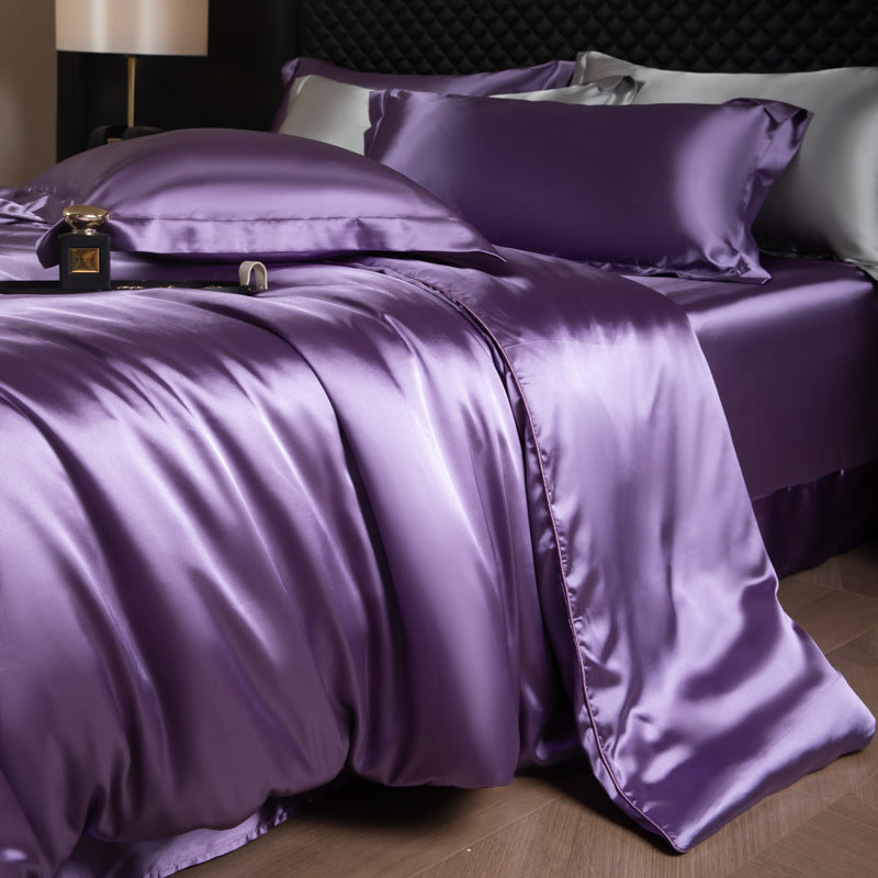 Luxury Silk Four-Piece Bedding Set