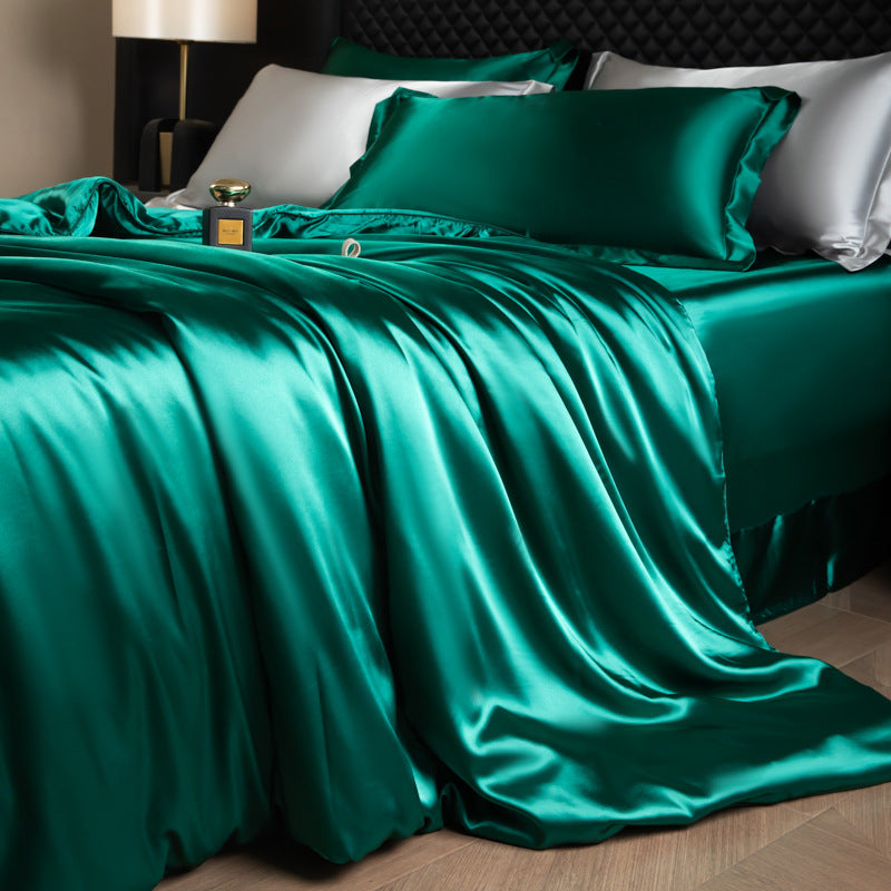 Luxury Silk Four-Piece Bedding Set