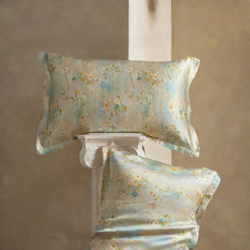 Luxury silk printed pillowcase
