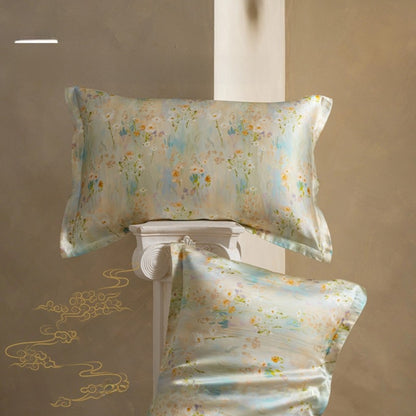Luxury silk printed pillowcase