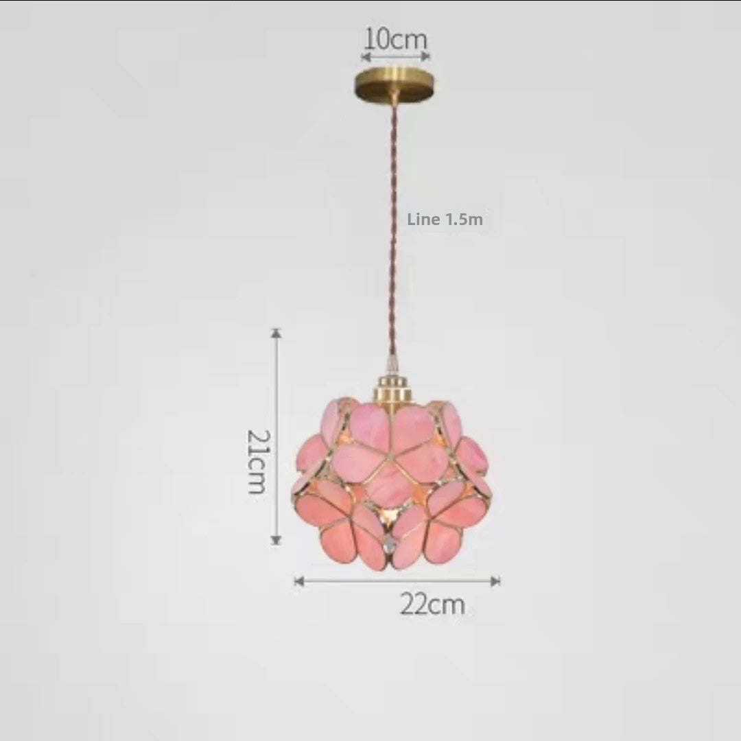 Luxury-style girl's bedside bedroom petal chandelier