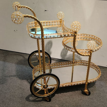 Luxury Three-Tier Service Trolley