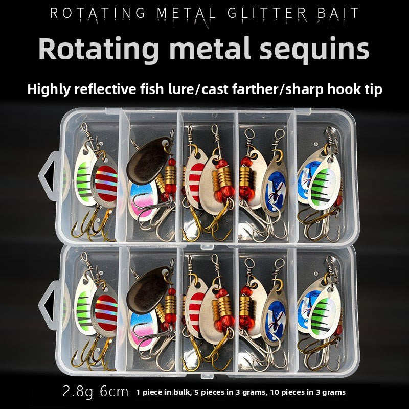 Luya Fake Bait Horse Mouth Cock Trout Bait Fishing Gear Sequin