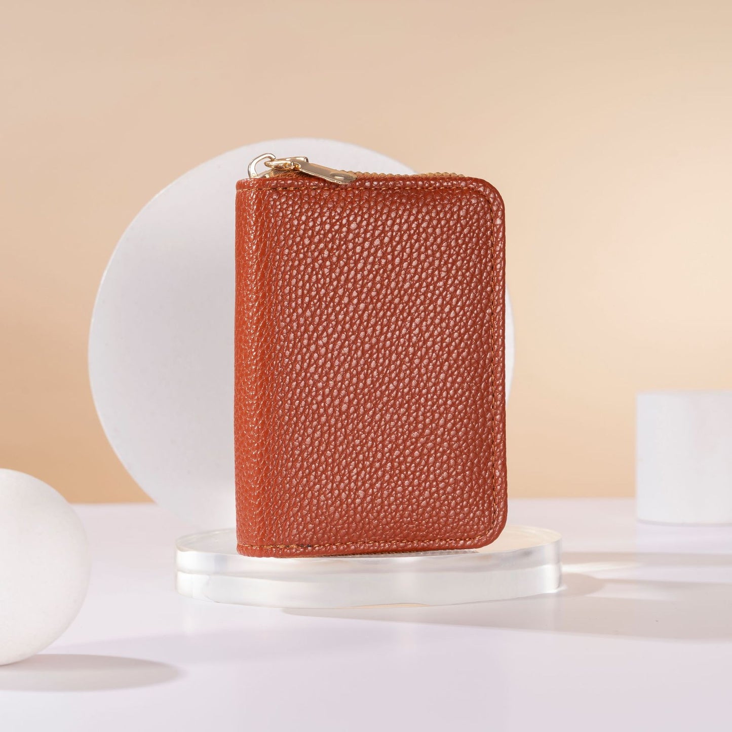 Lychee Pattern Accordion Card Holder