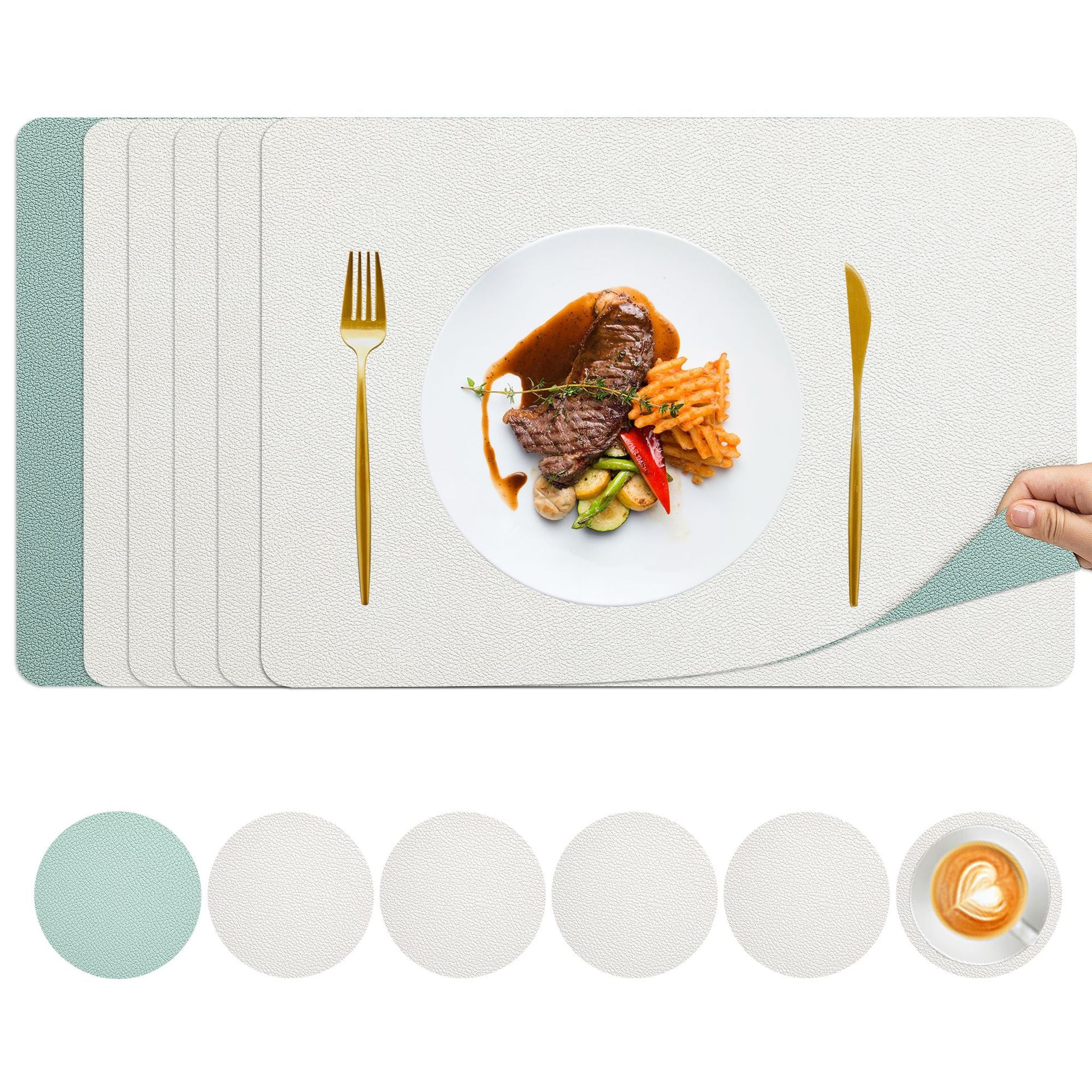 Lychee-patterned double-sided placemats