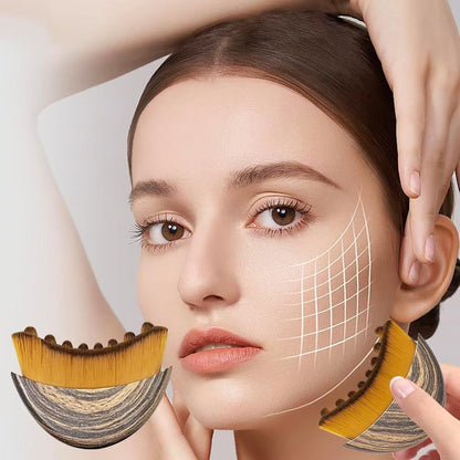 Lymph contour brush