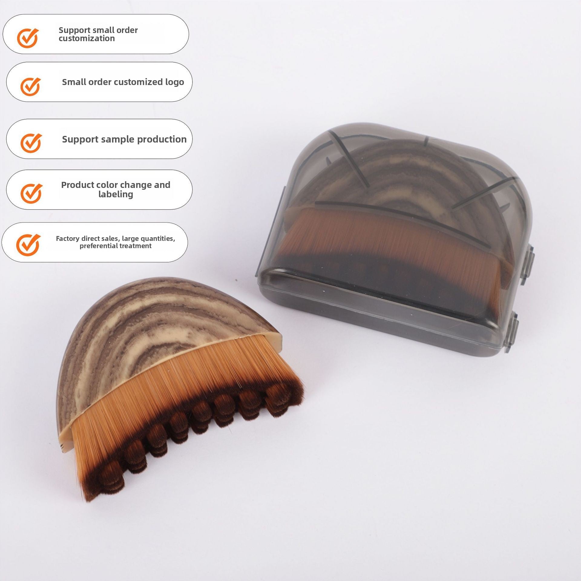 Lymphatic Contour Face Brush for Skincare and Massage