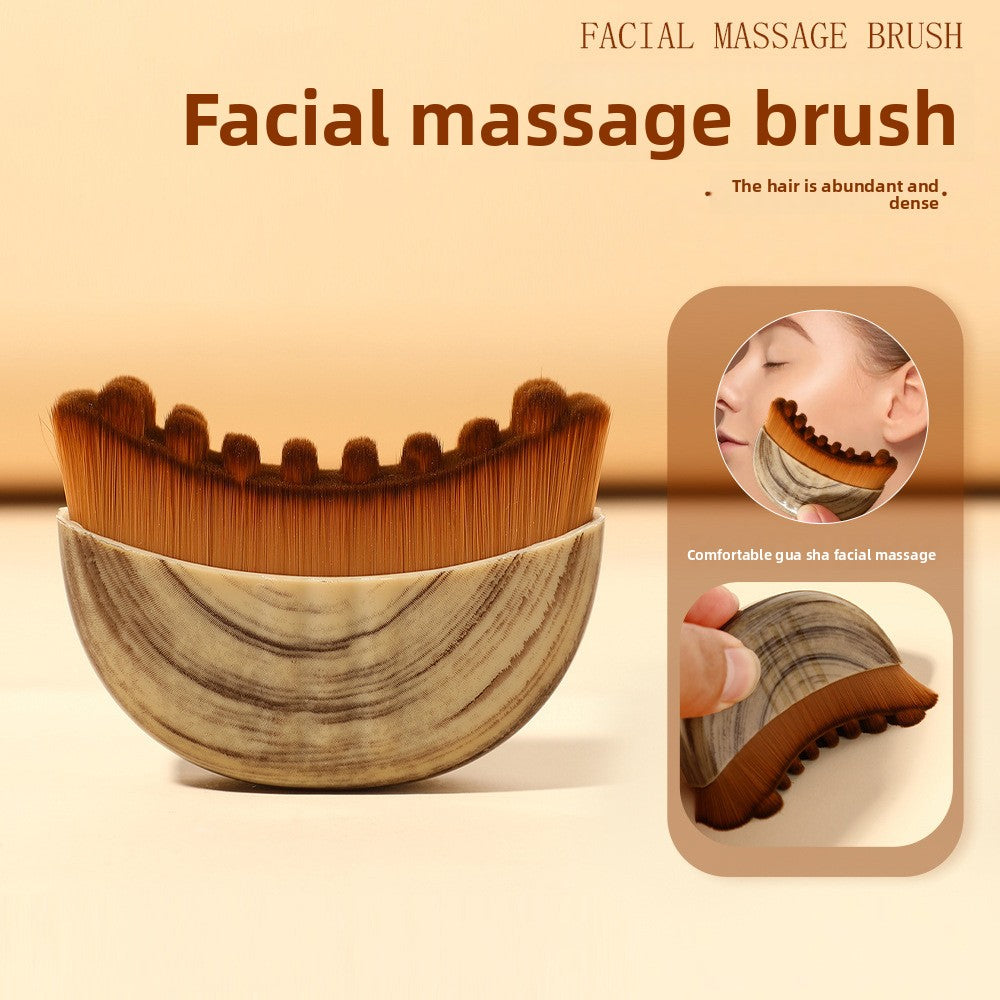 Lymphatic Facial Massage Brush with Nylon Bristles