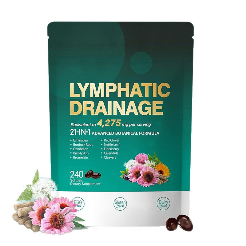 Lymphatic Support Soft Capsules with Echinacea and Vitamin E