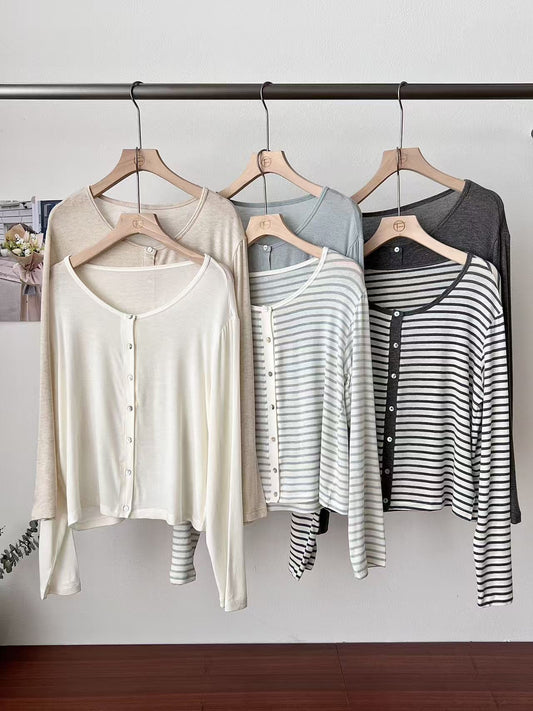 Lyocell Acetate Linen Cardigan