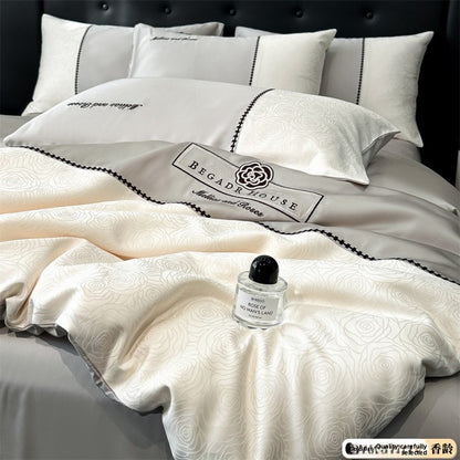 Lyocell Four-Piece Bedding Set Cool Feeling Silk-like