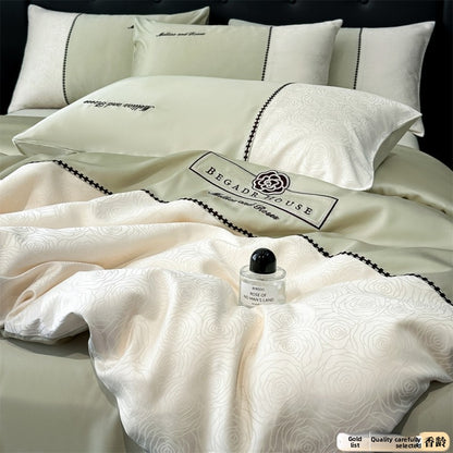 Lyocell Four-Piece Bedding Set Cool Feeling Silk-like
