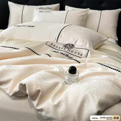 Lyocell Four-Piece Bedding Set Cool Feeling Silk-like