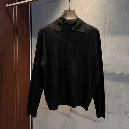 Lyocell Linen Blend Ribbed Knit Cardigan