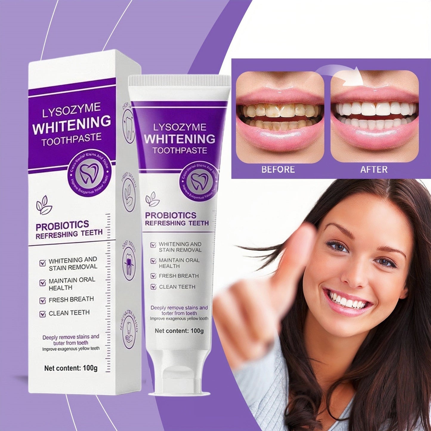 Lysozyme Whitening Toothpaste
