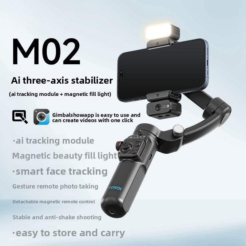M02 Smart AI Three-Axis Gimbal Stabilizer for Mobile Phones