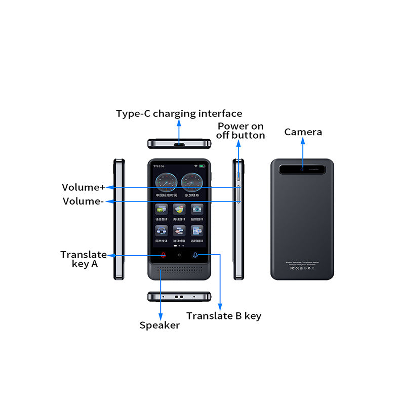 M12 Multilingual Offline Translation Device with Simultaneous Interpretation