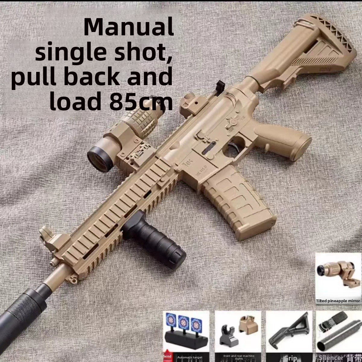 M416 Electric Toy Gun with Soft Bullets and Targets