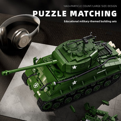 M4 Tank Military Assembly Building Block Toy