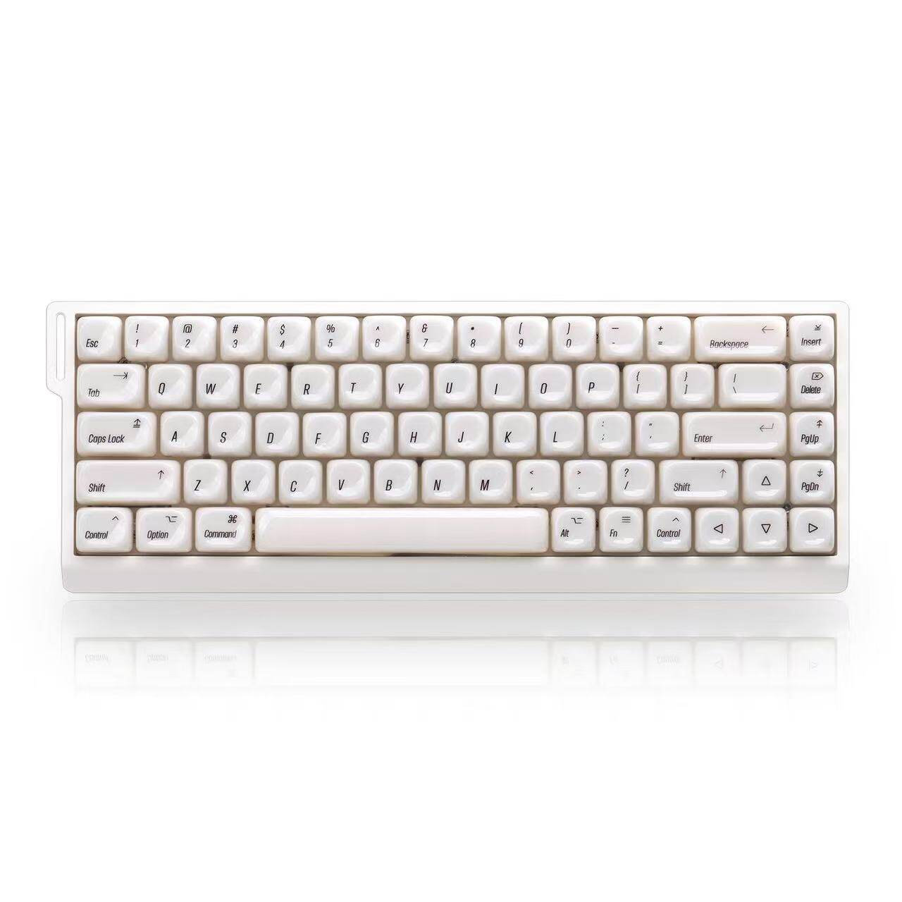 M68 Wireless Bluetooth Mechanical Keyboard with Mahjong Sound, Cute for Girls, Silent for Office, Compatible with Computer and Mobile Phone