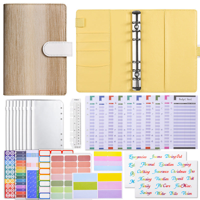 Macaron A6 Loose-Leaf Budget Planner Notebook