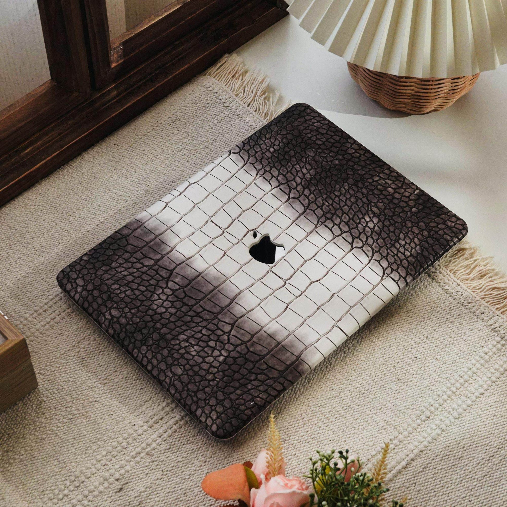 MacBook Crocodile Leather Protective Case