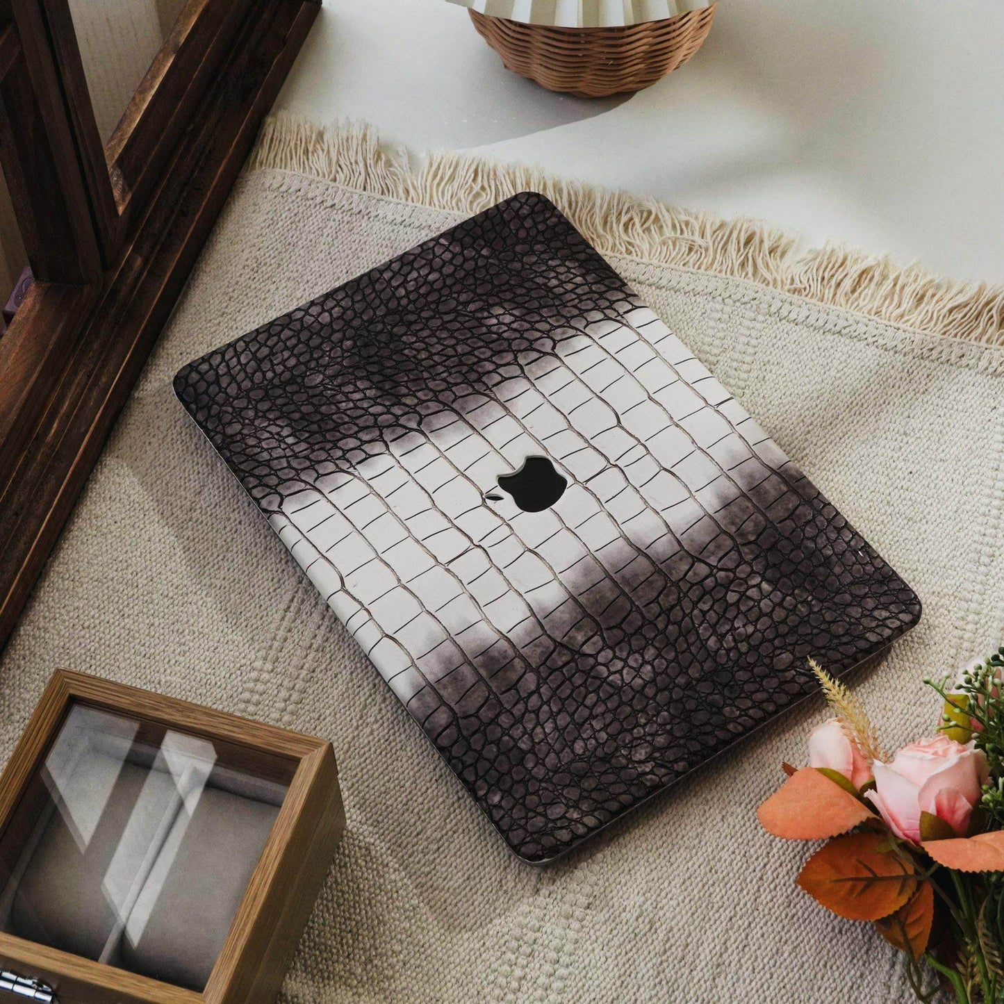 MacBook Crocodile Leather Protective Case