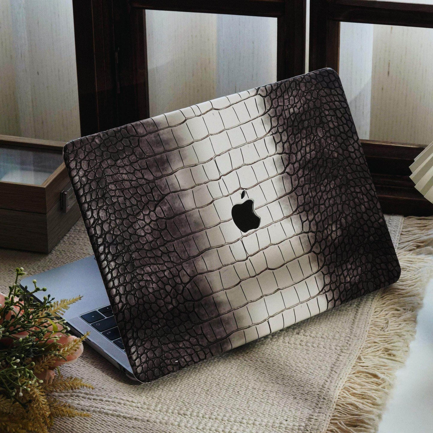 MacBook Crocodile Leather Protective Case
