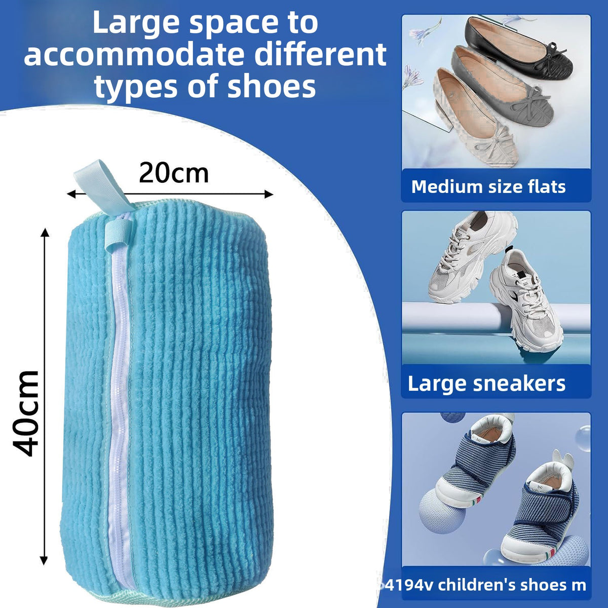 Machine Washable Shoe Cleaning Bag with Filter