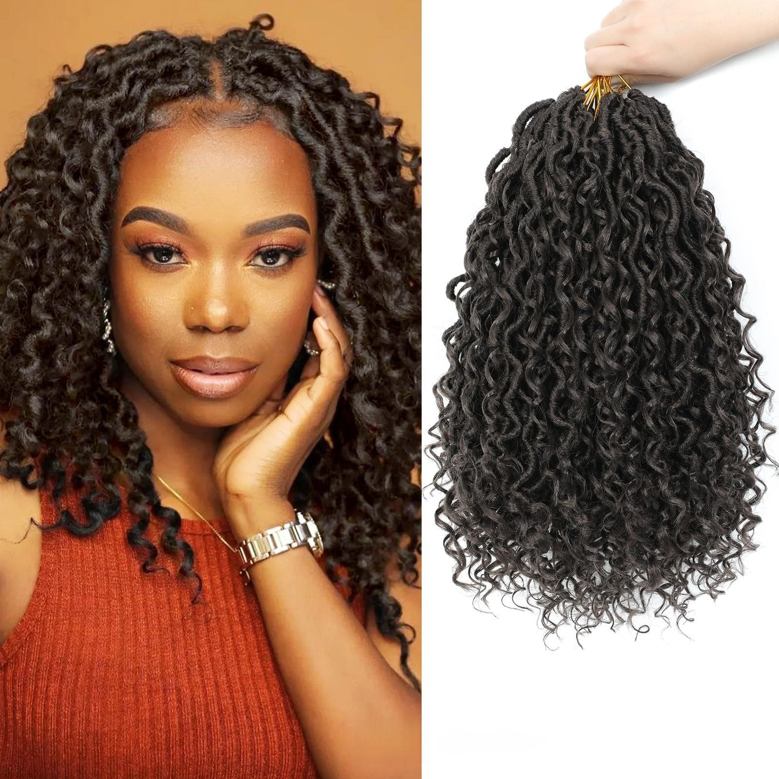 Machine-Woven Synthetic Crochet Hair for Braiding