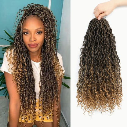 Machine-Woven Synthetic Crochet Hair for Braiding