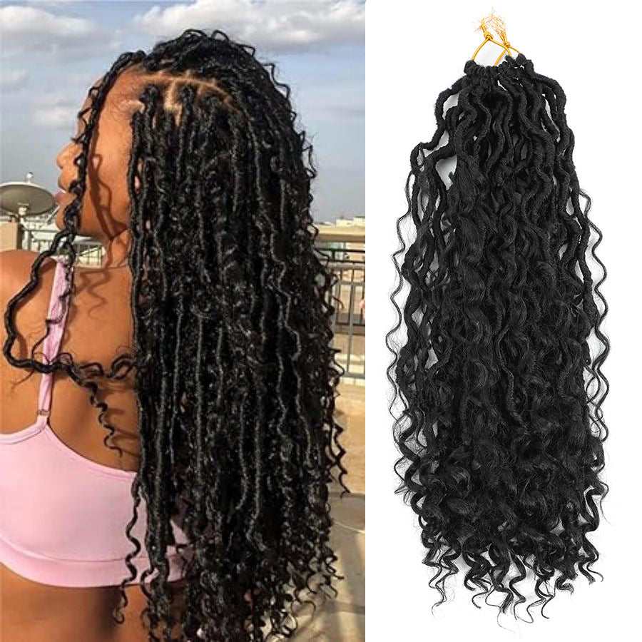 Machine-Woven Synthetic Crochet Hair for Braiding