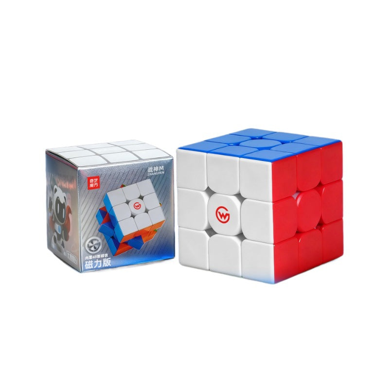 Magic Cube Warrior 3X3 2X2 4X4 5X5 Pyramid Twist Warrior Magnetic Timer Puzzle Toy