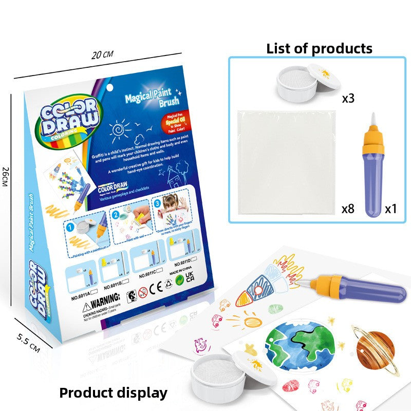 Magic Drawing Pens Set with Magnetic Board
