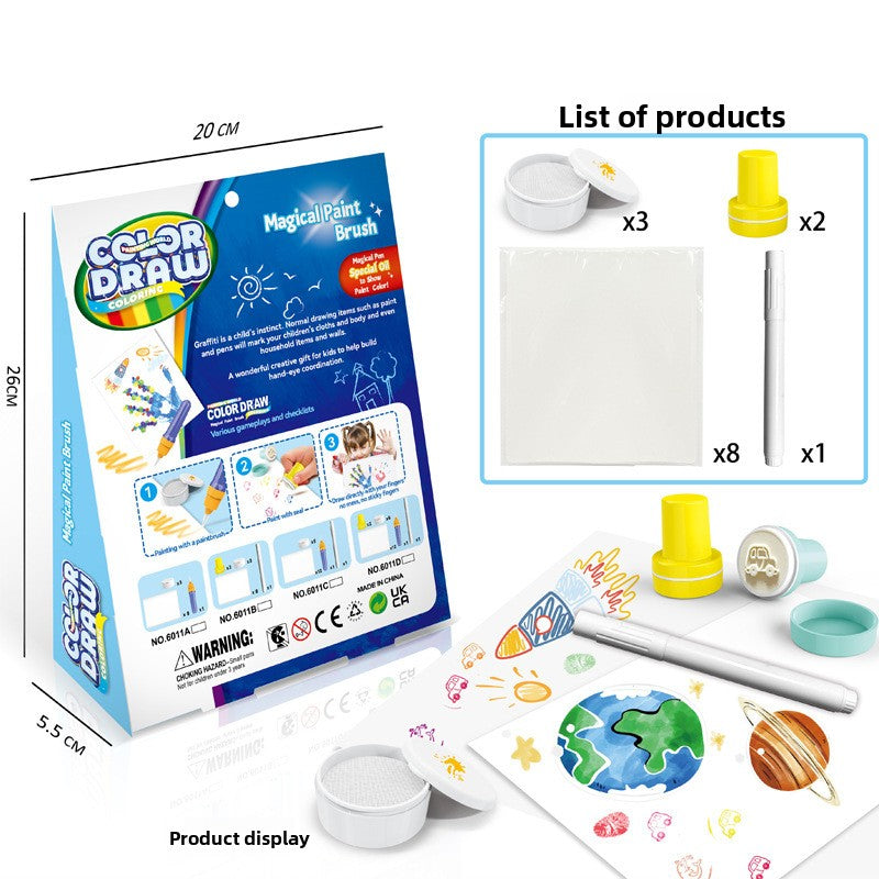 Magic Drawing Pens Set with Magnetic Board